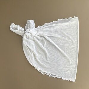 Stylish Sheer White Wrap